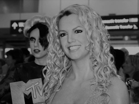 Photo of Britney Spears holding an award